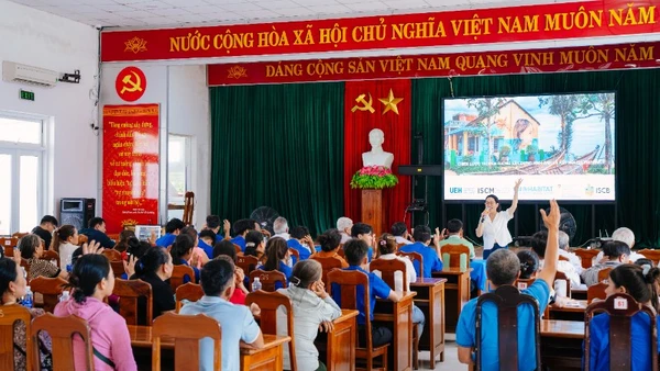 Tổ chức tham vấn cộng đồng về quy hoạch Tam Thanh. (Ảnh: Dự án ISCB)