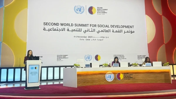 Thứ trưởng Ngoại giao Nguyễn Minh Hằng phát biểu tại hội nghị. (Ảnh: Bộ Ngoại giao)