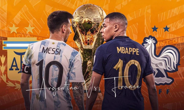 Argentina và Pháp đều từng 2 lần vô địch World Cup với 2 ngôi sao đại diện trong biểu tượng đội bóng. (Ảnh: KhelNow)