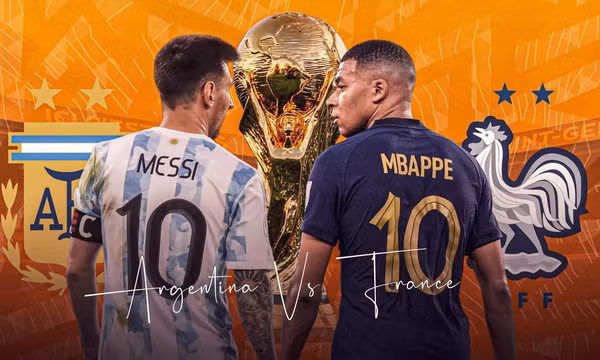 Argentina và Pháp đều từng 2 lần vô địch World Cup với 2 ngôi sao đại diện trong biểu tượng đội bóng. (Ảnh: KhelNow)
