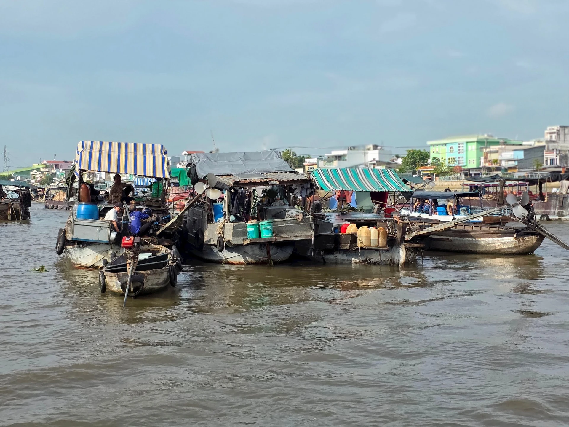 Dựa vào nhau để cùng “nổi”.