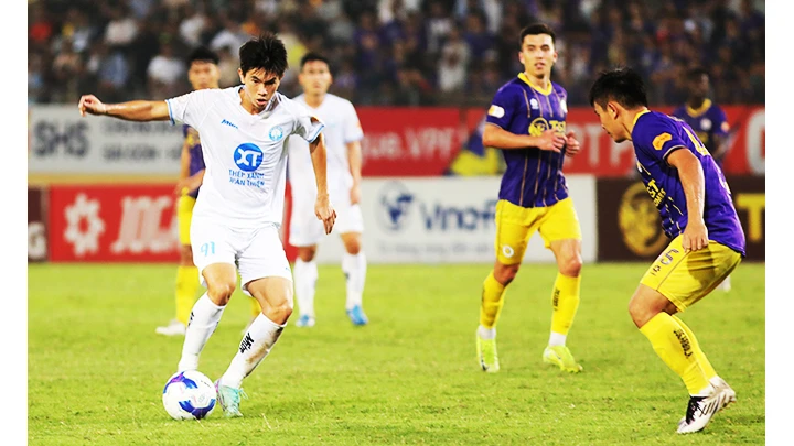V.League có khả năng nghỉ dài nếu đội tuyển U23 Việt Nam tham dự Vòng chung kết U23 châu Á. Ảnh: LÊ MINH