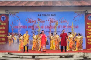Chương trình nghệ thuật tại Hội Báo Xuân và chương trình “Tết ấm vùng cao” Xuân Bính Ngọ năm 2026 ở xã Quảng Tân.