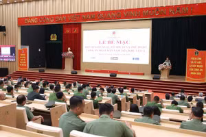 Quang cảnh Lễ bế mạc Hội thao quân sự, võ thuật và thể thao Công an nhân dân năm 2026-Khu vực I.