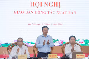 Đồng chí Trần Thanh Lâm, Ủy viên Trung ương Đảng, Phó Trưởng ban Tuyên giáo Trung ương chủ trì hội nghị.