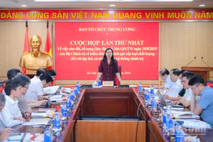 Quang cảnh cuộc họp. (Ảnh: BẢO LONG)