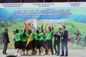 Đội bóng đá nữ Lâm Thượng (Lào Cai) vô địch Giải Bóng đá nữ các dân tộc thiểu số tỉnh Quảng Ninh mở rộng năm 2025 - Cúp VTV5. 