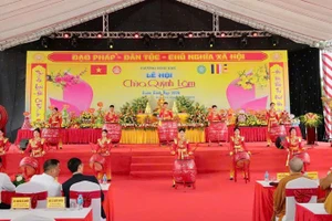 Màn trống khai hội chùa Quỳnh Lâm năm 2026.