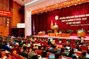 Quang cảnh kỳ họp Hội đồng nhân dân tỉnh Quảng Ninh khóa XV, nhiệm kỳ 2026-2031.