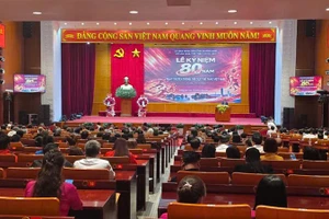 Quang cảnh Lễ kỷ niệm 80 năm Ngày truyền thống ngành thể dục thể thao Việt Nam.