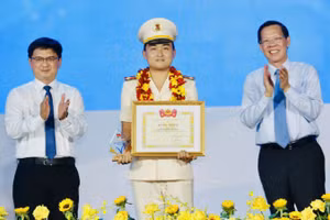 Trung úy Lê Tuấn Thành là đoàn viên trẻ tiêu biểu trong lực lượng công an Gia Lai.