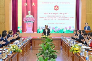 Toàn cảnh hội nghị. (Ảnh: THỦY NGUYÊN)