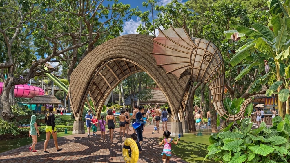 Hình ảnh mô phỏng công viên nước “made in Sun Group” được đầu tư tại thành phố Vũng Tàu. 