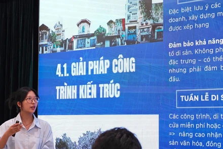 Nhiều giải pháp cải tạo cảnh quan đô thị và quản lý các tuyến phố thiết thực được các sinh viên đề xuất. (Ảnh: SIS)