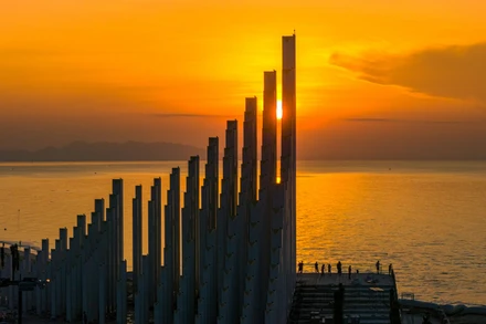 Tháp Tam Thắng được thi công thần tốc trong 75 ngày. (Ảnh: MINH TÚ)