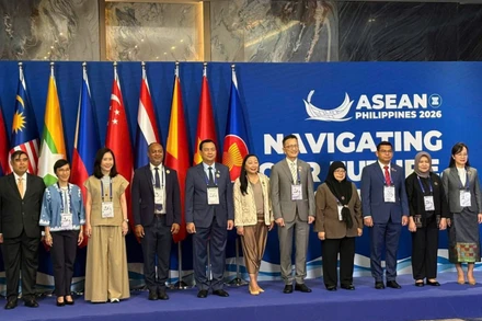 Lãnh đạo cơ quan du lịch các quốc gia ASEAN tại Hội nghị Cơ quan Du lịch quốc gia ASEAN lần thứ 63 diễn ra tại Philippines. (Ảnh: TITC)