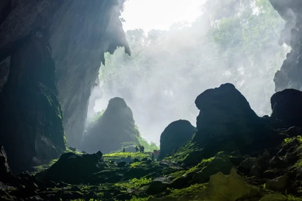 Vẻ đẹp của hang Sơn Đoòng. (Ảnh: TTXVN)