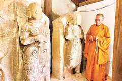 Tượng Kim Cương tại chùa Long Đọi Sơn, tỉnh Ninh Bình.