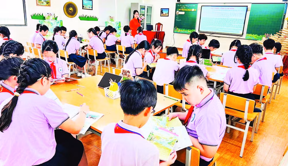 Mô hình “Đôi bạn cùng tiến” được triển khai hiệu quả tại Trường tiểu học Lê Quý Đôn, phường Phúc Lợi.