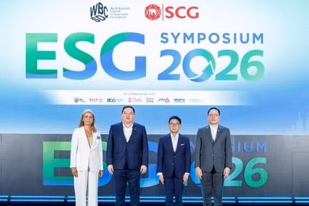 Chủ tịch và CEO của Tập đoàn SCG và các khách mời tại Hội nghị chuyên đề ESG Symposium 2026.