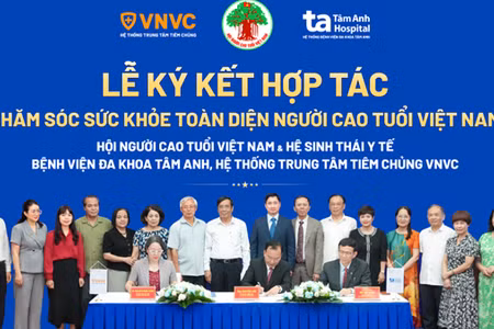 Lễ ký kết hợp tác. (Ảnh: VNVC)