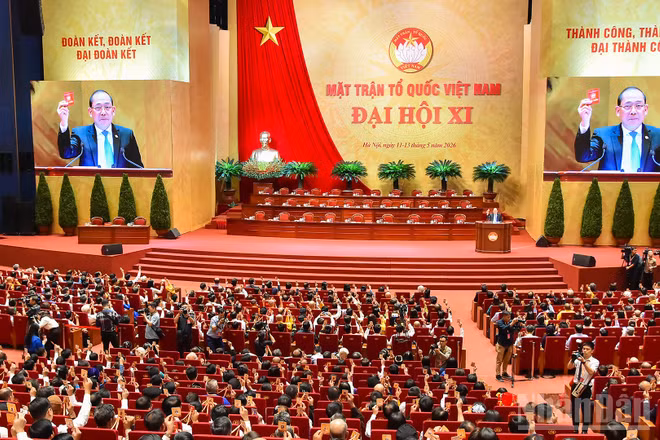 Quang cảnh phiên trù bị Đại hội đại biểu toàn quốc Mặt trận Tổ quốc Việt Nam lần thứ XI.