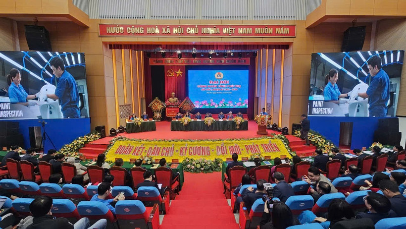 Toàn cảnh Đại hội Công đoàn tỉnh Phú Thọ. 