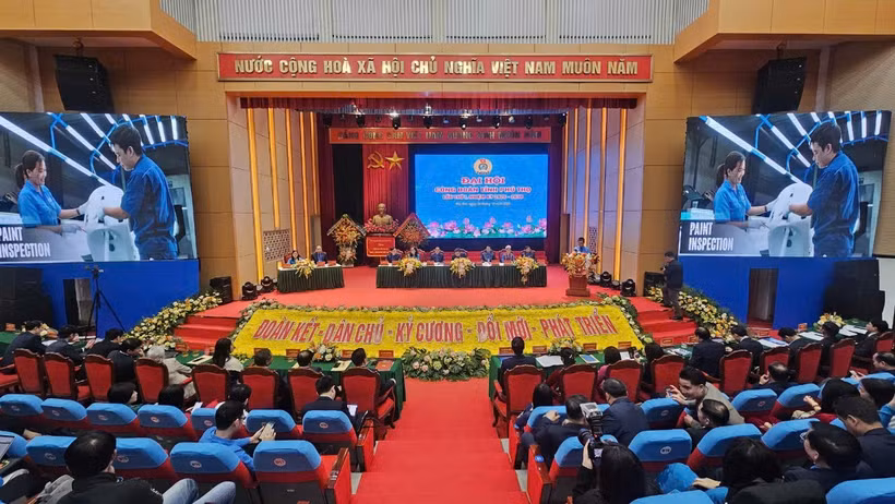 Toàn cảnh Đại hội Công đoàn tỉnh Phú Thọ. 