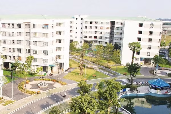 Khu nhà ở xã hội Đặng Xá, xã Thuận An, Hà Nội.