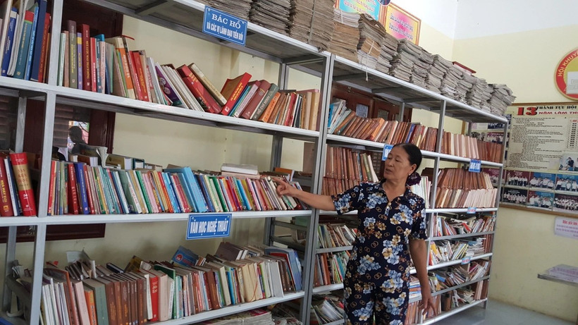 Mô hình thư viện, tủ sách khuyến học ở thôn Phú Mẫn (Bắc Ninh).