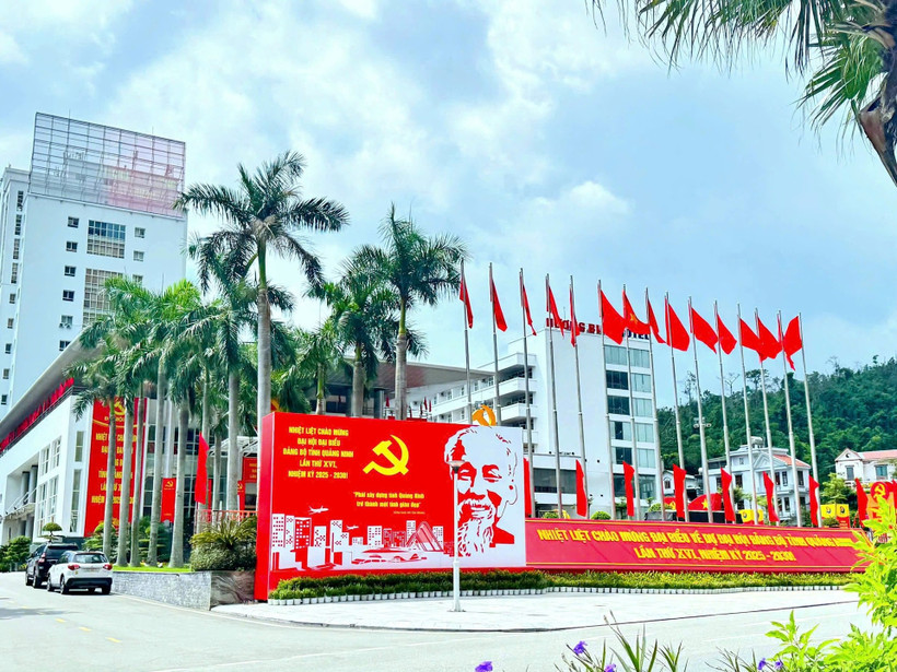 Công tác tuyên truyền cho Đại hội được tỉnh Quảng Ninh chú trọng. (Ảnh QUANG THỌ) 