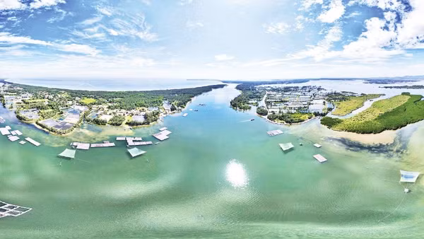 Toàn cảnh xã đảo Tam Hải, thành phố Đà Nẵng.