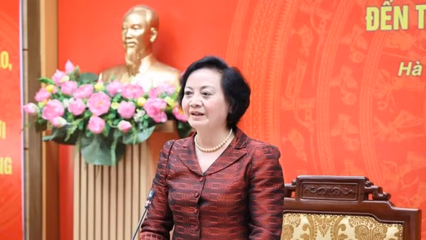 Bí thư Trung ương Đảng, Phó Thủ tướng Chính phủ Phạm Thị Thanh Trà phát biểu tại buổi làm việc. (Ảnh: VGP/Thu Giang)