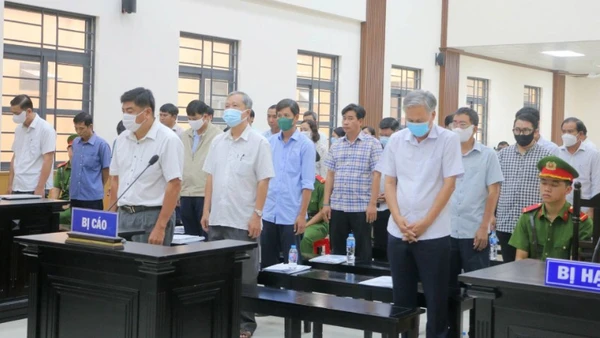 Các bị cáo trong vụ án