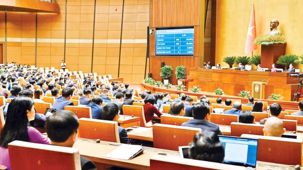 Ngày 7/4, Quốc hội đã thông qua Nghị quyết bầu đồng chí Tô Lâm, Tổng Bí thư Ban Chấp hành Trung ương Đảng Cộng sản Việt Nam, giữ chức Chủ tịch nước Cộng hòa xã hội chủ nghĩa Việt Nam nhiệm kỳ 2026-2031. (Ảnh: LINH NGUYÊN)