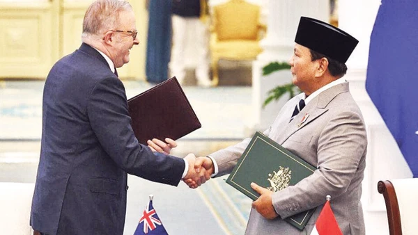 Hai nhà lãnh đạo Australia và Indonesia ký hiệp ước an ninh.