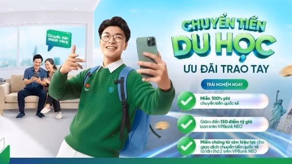 Đơn giản hóa việc chuyển học phí, sinh hoạt phí cho du học sinh tại VPBank.