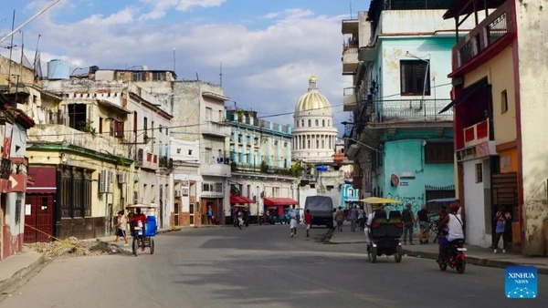 Một góc Thủ đô La Habana của Cuba. (Ảnh: Xinhua)