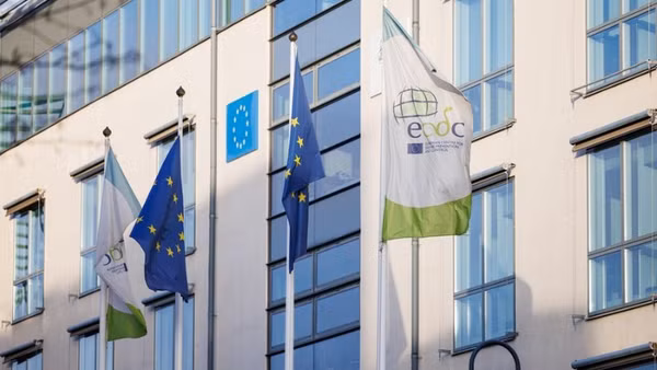 Quang cảnh bên ngoài Trụ sở của Trung tâm Phòng ngừa và kiểm soát dịch bệnh châu Âu (ECDC) tại Stockholm, Thụy Điển. (Ảnh: Xinhua)