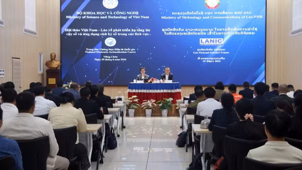 Hội thảo Việt Nam-Lào về phát triển hạ tầng tin cậy số và ứng dụng chữ ký số trong các lĩnh vực.