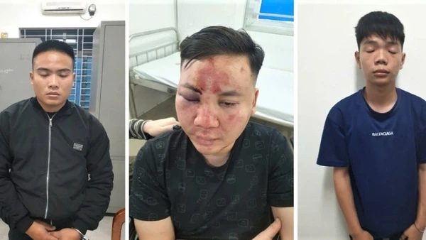 3 trong số 10 đối tượng bị tạm giữ hình sự. (Ảnh: CÔNG AN NGHỆ AN)