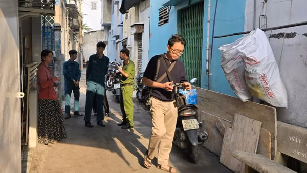 Hiện trường nơi xảy ra vụ cháy.