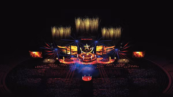 Phối cảnh sân khấu. (Ảnh: Ban tổ chức)