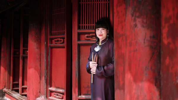 Nghệ sĩ Mai Tuyết Hoa. (Ảnh: Cao MinhTiến)