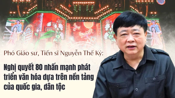 Phó Giáo sư, Tiến sĩ Nguyễn Thế Kỷ: Nghị quyết 80 nhấn mạnh phát triển văn hóa dựa trên nền tảng của quốc gia, dân tộc