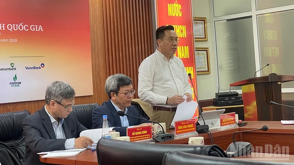 Ông Nguyễn Nguyên, Cục trưởng Cục trưởng Cục Xuất bản, In và Phát hành, Phó Chủ tịch Hội Xuất bản Việt Nam thông tin về Giải thưởng Sách Quốc gia lần thứ VIII.