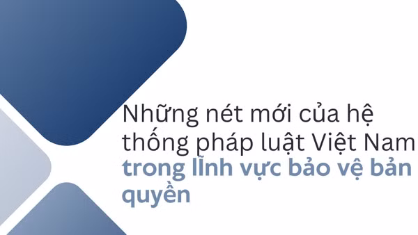 Những nét mới của hệ thống pháp luật Việt Nam trong lĩnh vực bảo vệ bản quyền