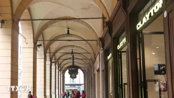 Muôn vẻ mái vòm tại Bologna. (Ảnh: TTXVN)
