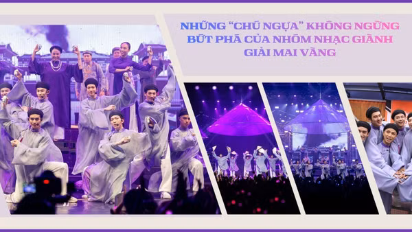 Những “chú ngựa” không ngừng bứt phá của nhóm nhạc giành giải Mai Vàng