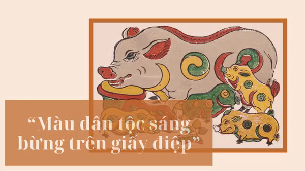 “Màu dân tộc sáng bừng trên giấy điệp”